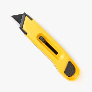 retractable knife yellow